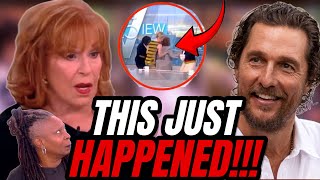 Joy Behar The View Host FREAKS OUT And WALKS OFF The View After Matthew McConaughey HUMILATES Her [upl. by Dyal]