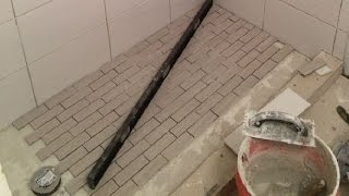 Shower With No Pan Liner amp No Mortar [upl. by Myrta60]