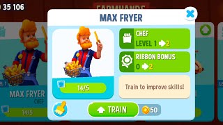 FarmVille 3 Gameplay  MAX FRYER Upgraded to Level  2 [upl. by Anilram]