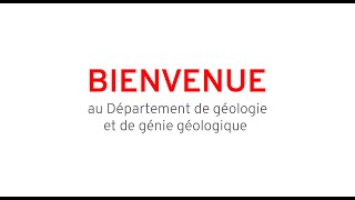 Portes ouvertes A2021  Département de géologie et de génie géologique [upl. by Nnyleimaj]