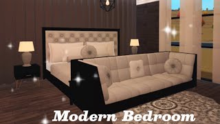 Bloxburg  Dark Modern Bedroom  Speedbuild [upl. by Chasse]