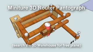 Miniature 3D Pantograph Router [upl. by Ecirtra122]