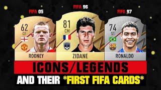 FIFA 22  ICONS and their FIRST FIFA CARDS 😔💔 ft Zidane Ronaldo Rooney… etc [upl. by Greggory]