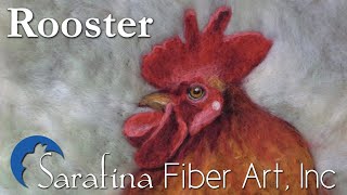 2D Rooster Needle Felting Tutorial [upl. by Gregorius273]