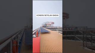 Kapal kota terkena badai di tenah lautan crewkapalpesiar kapalpesiar cruiseship dailycruises [upl. by Asselam]