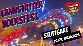 176 Cannstatter Volksfest  Wasen  2023  Rundgang  Stuttgart [upl. by Sitarski147]