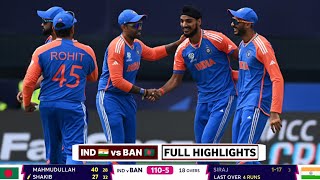 India vs Bangladesh ICC T20 World Cup Warmup 2024 Highlights  IND vs BAN Warmup Highlights 2024 [upl. by Butch]