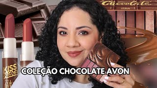 NOVA COLEÇÃO DE CHOCOLATE AVON COLOR TREND [upl. by Suivatnod]