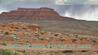 Visiting Four States at Once  Four Corners and Goosenecks State Park [upl. by Doralyn515]