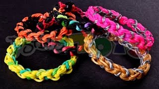 Rainbow Loom Over and Under EASY Bracelet [upl. by Eimrots]