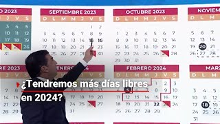 ¡NUEVO CALENDARIO ESCOLAR  ¿Cuántas vacaciones tendremos para el ciclo escolar 2023 2024 [upl. by Adnawak]