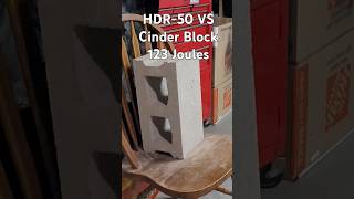 Umarex HDR 50 vs Cinder Block 123 Joules [upl. by Retsevel]