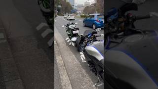 Ninja H2＆YZFR1M ft Tokyo Tower🗼ninjah2 ninjah2r h2 h2r yzfr1 yzfr1m yzfr6 バイク女子 バイク男子 [upl. by Aryek]