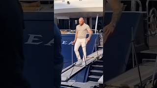 Conor McGregor was seen leaving his yacht in Puerto Banus to meet fans mcgregor fans puertobanùs [upl. by Preciosa]