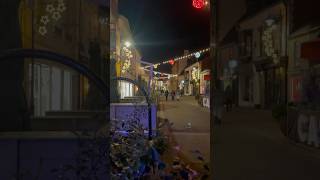 POV Night walk around Abergavenny town center pov walking abergavenny [upl. by Merriott491]