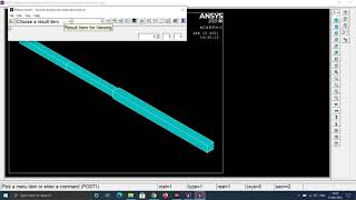 Ansys Mechanical APDL Error  The requested database is not available The Etable command is ignored [upl. by Gentry]