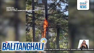 Ilang kable ng kuryente at transformer jumper sa Brgy Pacdal nasunog  Balitanghali [upl. by Esej]