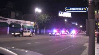 EXCLUSIVE Police Activity Strikes Hollywood Boulevard [upl. by Kirsch]