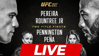 UFC 307 Alex Pereira vs Khalil Rountree  LIVE STREAM [upl. by Akiras552]