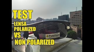 Tes Lensa Polarized vs Non Polarized Apakah Perbedaannya [upl. by Enelad607]