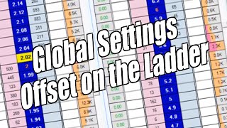 Using Bet Angel  Ladder screen  Global settings offset on the ladder [upl. by Georgianna662]