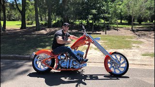 Delivery Day  A Very Custom Harley Davidson FL Chopper [upl. by Gayner147]