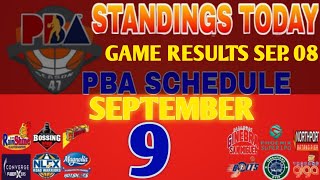 pba standings today September 6 2024  games results  games schedule September 7 2024 [upl. by Attenborough652]