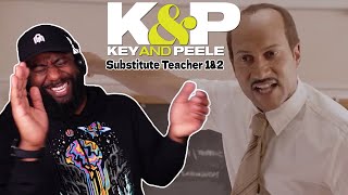 Key amp Peele  Substitute Teacher 1 amp 2 Reaction [upl. by Nihhi]