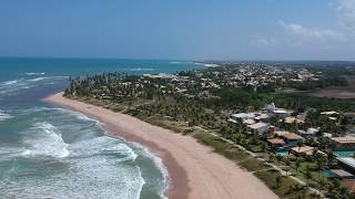 Drone SPARK sobrevoa praia de GUARAJUBA  CamaçariBA [upl. by Areemas]