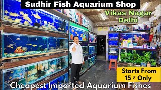 Sudhir Fish Aquarium Shop Vikas Nagar Delhi Cheapest Aquarium Fishes Across Delhi  Imported Fishes [upl. by Karas]