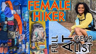 2024 APPALACHIAN TRAIL NOBO GEAR LIST  FEMALE AT THRUHIKER [upl. by Aehsan]