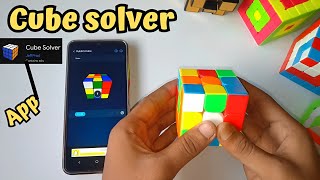 Cube solver app  how to solve cube by using mobile app [upl. by Enavi]