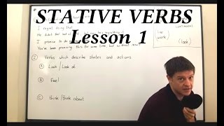 STATIVE VERBS Lesson 1 [upl. by Ruhl]