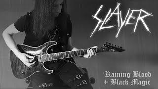 Raining Blood  Black Magic  Slayer guitar cover [upl. by Rocca]