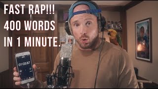 FAST RAP  400 words in 1 minute [upl. by Hueston]