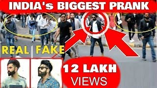 Fake Celebrity Prank  PARMISH VERMA  Crowd Gone crazy [upl. by Yojenitsirk717]