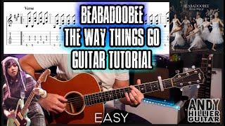 How to play beabadoobee  the way things go Guitar Tutorial [upl. by Atinele]