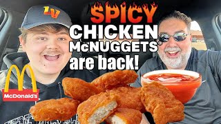 McDonalds Spicy Chicken McNuggets RETURN 2024 [upl. by Ahsenrat]