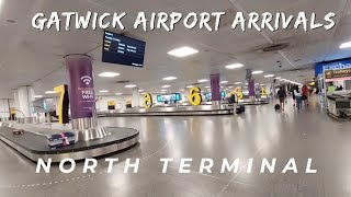 London Gatwick North Terminal Arrivals Airside amp Airside  October 2023 [upl. by Safier]