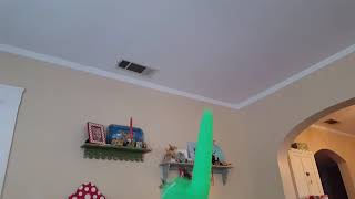 Wacky Waving Arm Flailing Inflatable Tubeman 6 Foot Lime Green Look OurWay [upl. by Quiteri]