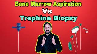 Difference Between Bone Marrow Aspiration and Trephine Biopsy  MT Hub with kamran [upl. by Ecirtam]