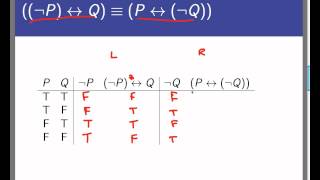 Logical equivalence Screencast 221 [upl. by Arval]