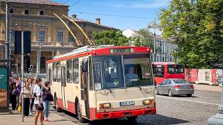 Trolleybuses in Vilnius Lithuania 🇱🇹  2024 [upl. by Dearr]