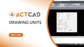 ActCAD│DRAWING UNITS [upl. by Ekud]