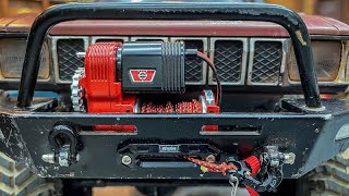 The New RC4wd Warn 8274 75th Anniversary Scale Winch Install on a TF2 [upl. by Tonjes855]