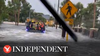 Rescues underway in Pinellas County as Idalia storm surge floods Florida [upl. by Shult]