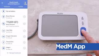 Alcedo ABP2088T Blood Pressure Monitor Smart App Instructions [upl. by Nnylirehs378]