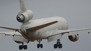 USAF McDonnell Douglas KC10A Extender DC1030CF Landing Avalon Airport [upl. by Melosa22]