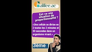 RECONNAITRE une SITUATION de PROPORTIONNALITÉ  ÉNONCÉ 2  Exercice Corrigé  Maths Troisième [upl. by Thgiwed374]