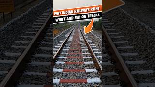 🚨Why Indian Railways paint white and red on tracks indianrailways railway india [upl. by Lira]